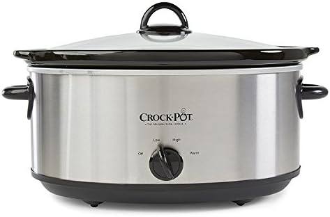 Crock-Pot 7 Quart Oval Manual Slow Cooker – Stainless Steel v5029
