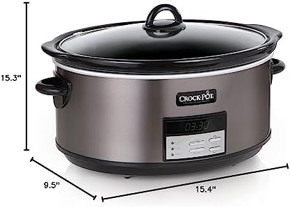 Crock-Pot 8 Quart Programmable Slow Cooker with Auto Warm v5028