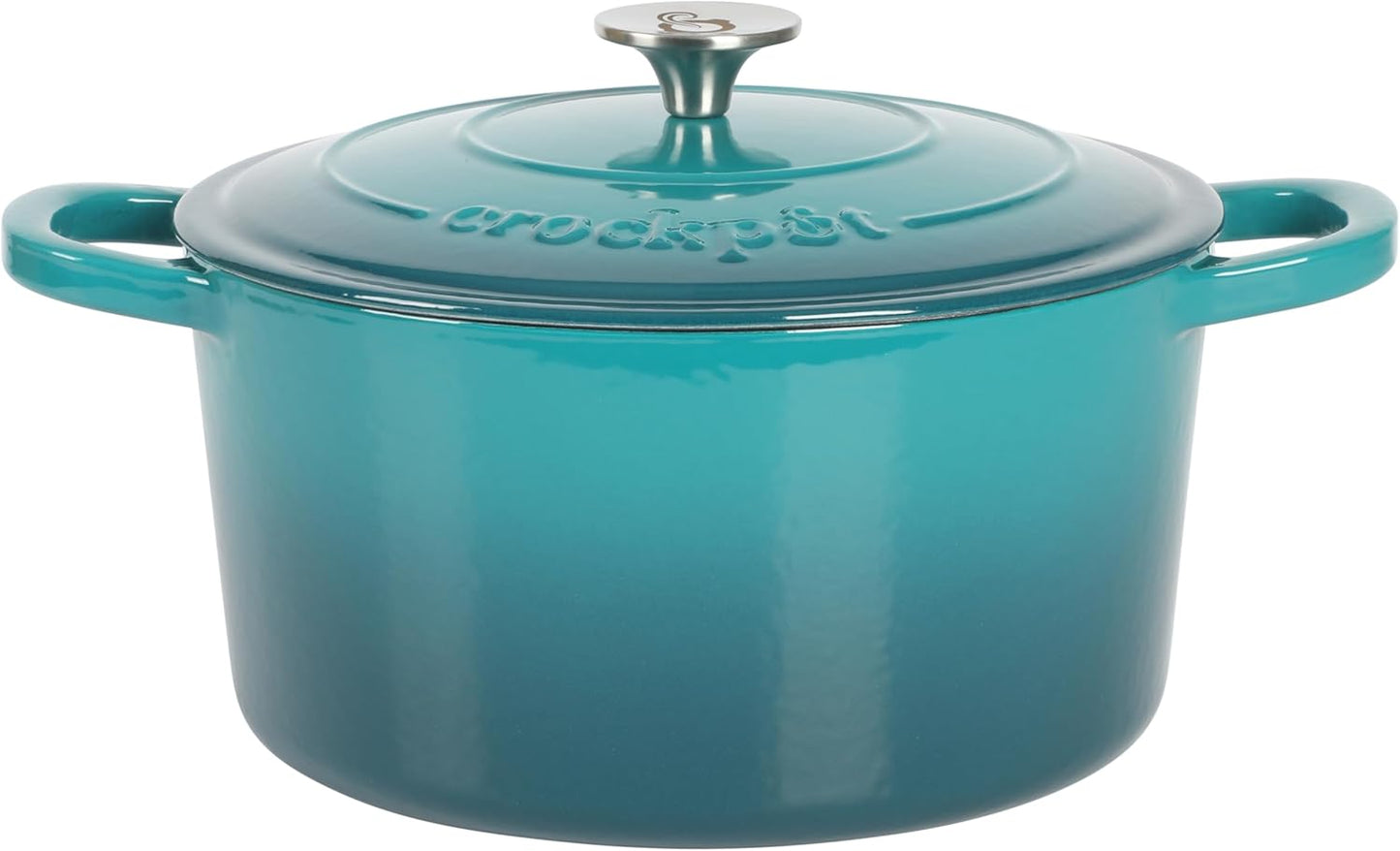 Crock-Pot 3 Quart Enameled Cast Iron Dutch Oven – Aqua v5002