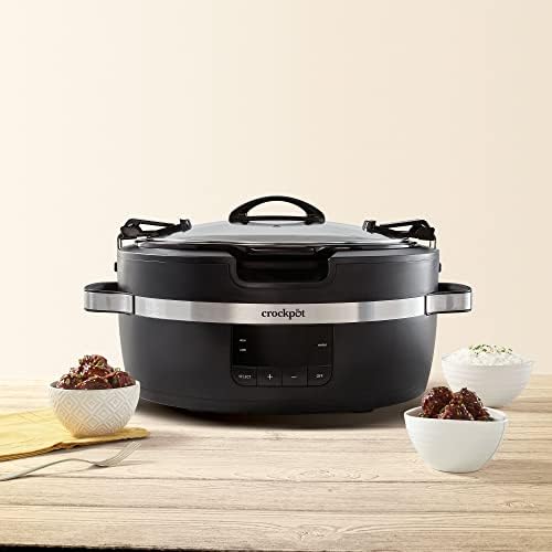 Crock-Pot Thermoshield 6 Quart Slow Cooker with Carry Handles v5012 v5x5