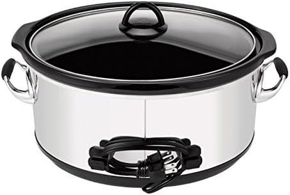 Crock-Pot 7 Quart Programmable Slow Cooker – Polished Platinum v5023 v5x1