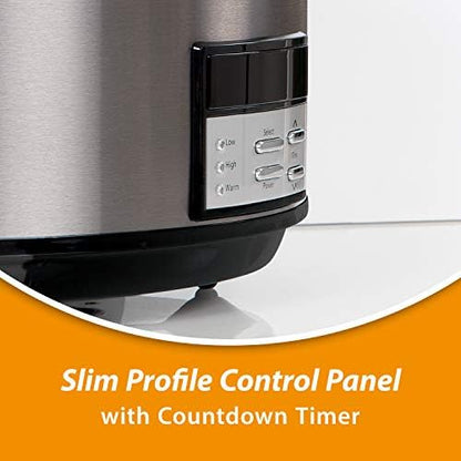 Crock-Pot 8 Quart Programmable Slow Cooker with Auto Warm v5028