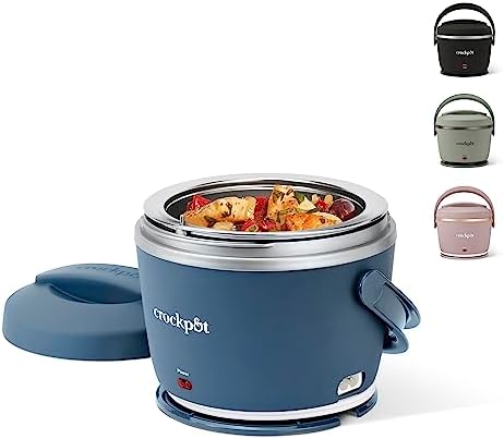 Crock-Pot Electric Lunch Box Food Warmer 20oz – Faded Blue v5022