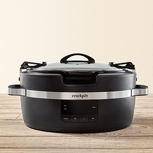 Crock-Pot Thermoshield 6 Quart Slow Cooker with Carry Handles v5012