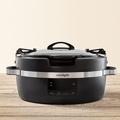 Crock-Pot Thermoshield 6 Quart Slow Cooker with Carry Handles v5012 v5x5