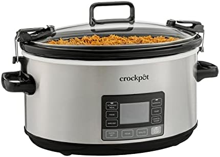 Crock-Pot 7 Quart Portable Programmable Slow Cooker with Timer v5027