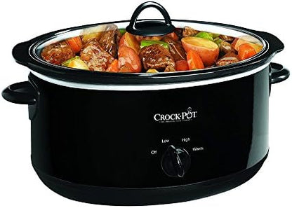 Crock-Pot 8 Quart Manual Slow Cooker – Black v5010