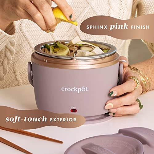 Crock-Pot Electric Lunch Box Food Warmer 20oz – Blush Pink v5018