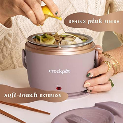 Crock-Pot Electric Lunch Box Food Warmer 20oz – Blush Pink v5018