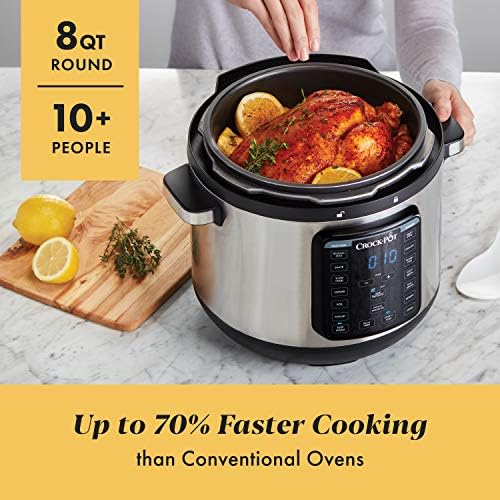 Crock-Pot 8 Quart Express Crock Multi-Use Pressure Cooker v5005