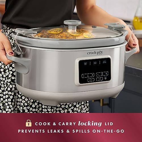 Crock-Pot 7 Quart Programmable Cook & Carry Slow Cooker v5019