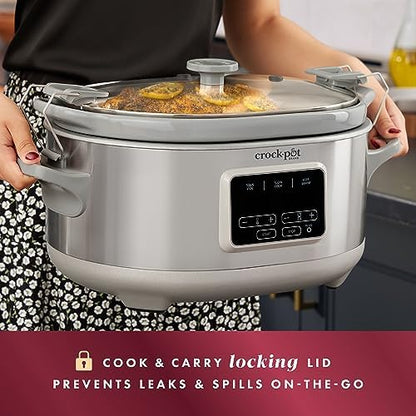 Crock-Pot 7 Quart Programmable Cook & Carry Slow Cooker v5019