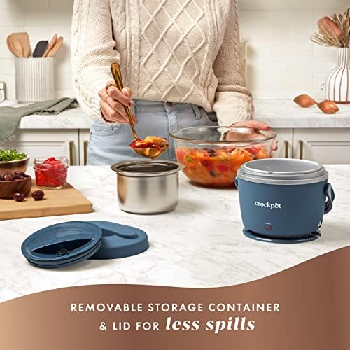 Crock-Pot Electric Lunch Box Food Warmer 20oz – Faded Blue v5022
