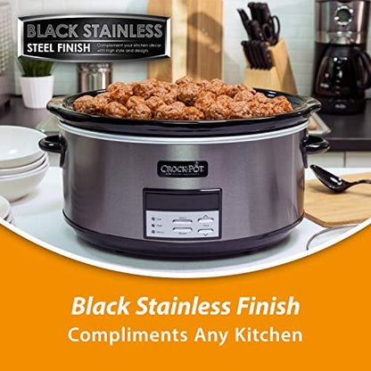 Crock-Pot 8 Quart Programmable Slow Cooker with Auto Warm v5028
