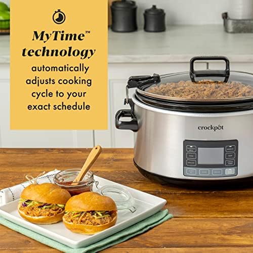 Crock-Pot 7 Quart Portable Programmable Slow Cooker with Timer v5027
