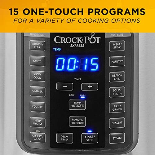 Crock-Pot Express Crisp 8 Quart 10-in-1 Pressure Cooker v5006