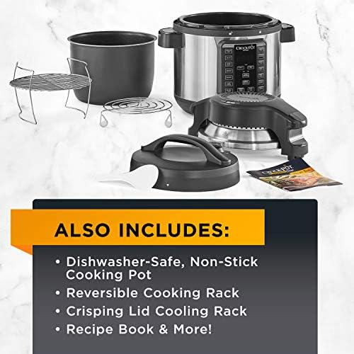 Crock-Pot Express Crisp 8 Quart 10-in-1 Pressure Cooker v5006