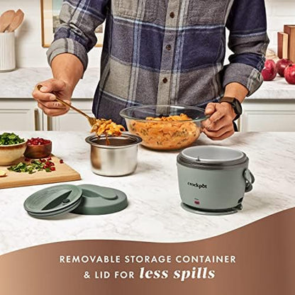 Crock-Pot Portable Electric Lunch Box Food Warmer – Green v5021