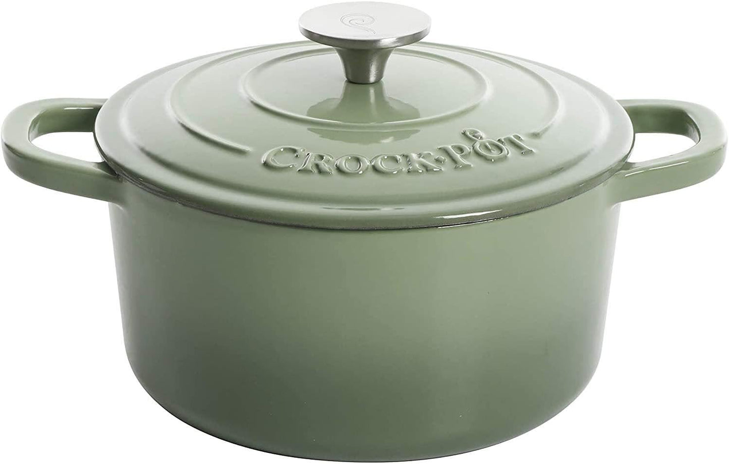 Crock-Pot 3 Quart Enameled Cast Iron Dutch Oven – Aqua v5002