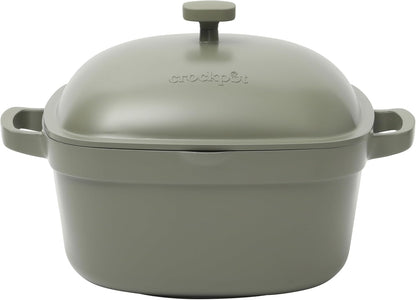 Crock-Pot 3 Quart Enameled Cast Iron Dutch Oven – Aqua v5002