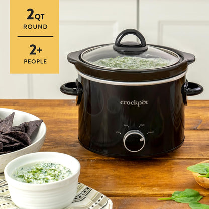 Crock-Pot 2 Quart Mini Slow Cooker – Classic Compact Cooker v5001